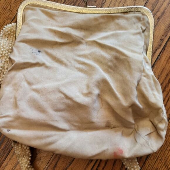 Vintage Beaded Pearl Clasp Closure Handbag - Picture 8 of 10